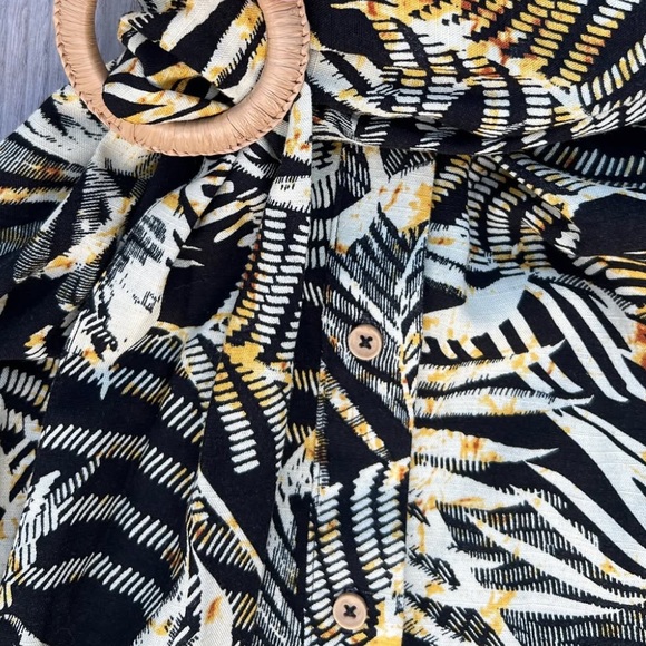 Size Medium | Zara | 100% Cotton Belted Shirt Dress - Picture 9 of 10